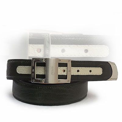 Mauri 2 Tone Ostrich Belt