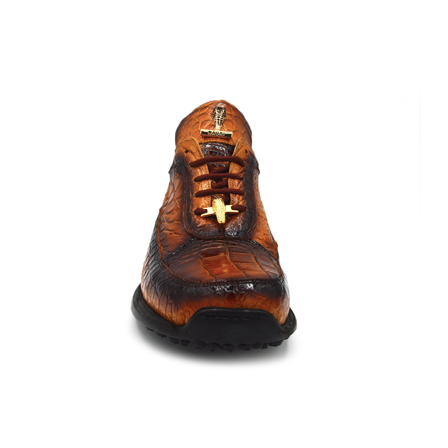 Mauri 8900 Multi Toffee Spray Gold Alligator Casuals | Cellini Uomo