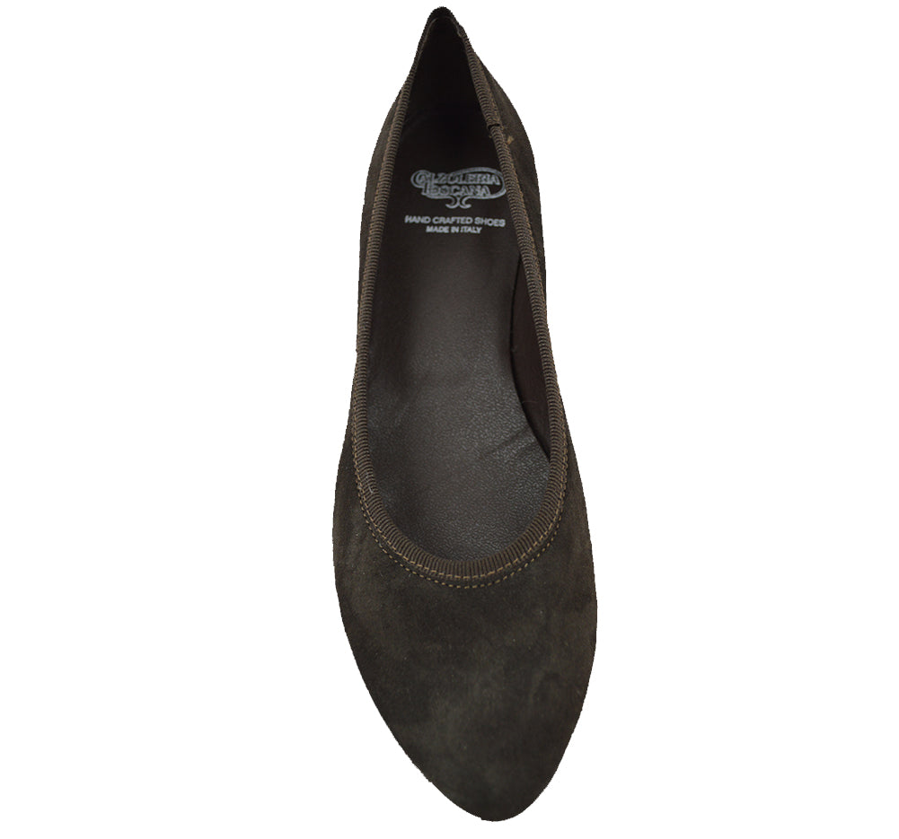 Calzoleria Toscana B586 Suede Ballerina Flat Cellini Uomo