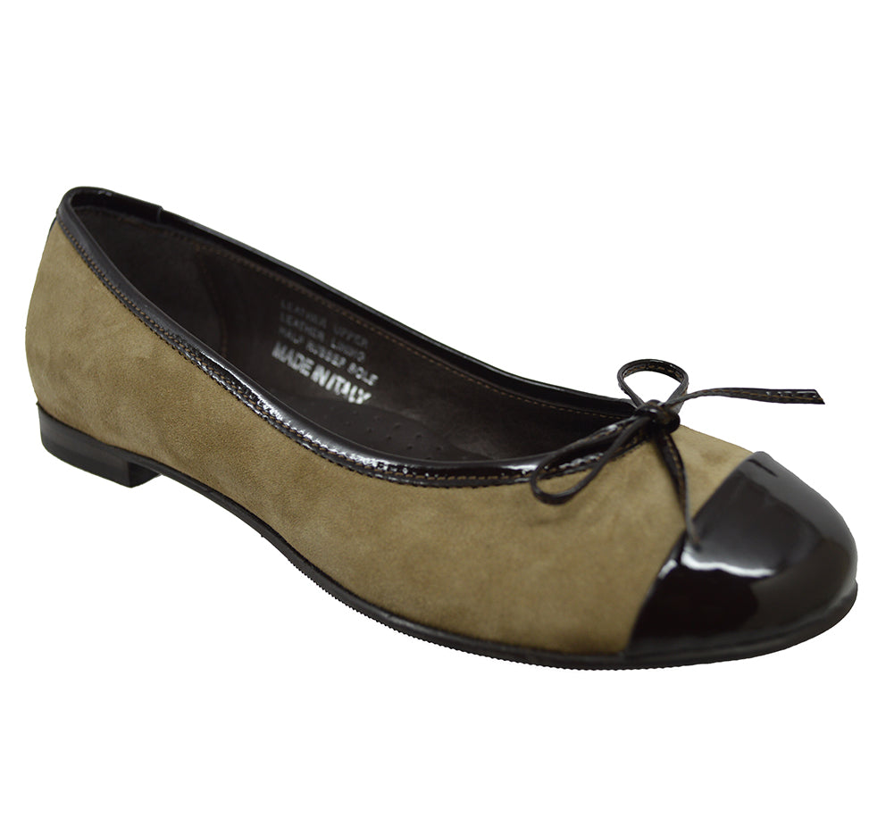 Calzoleria Toscana Ladies B977 Suede Patent Cellini Uomo