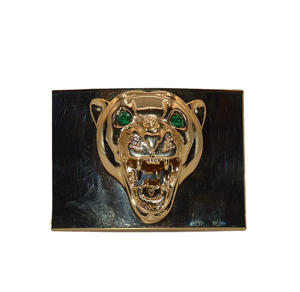 Sheriff Collection Gold Panther Head Buckle