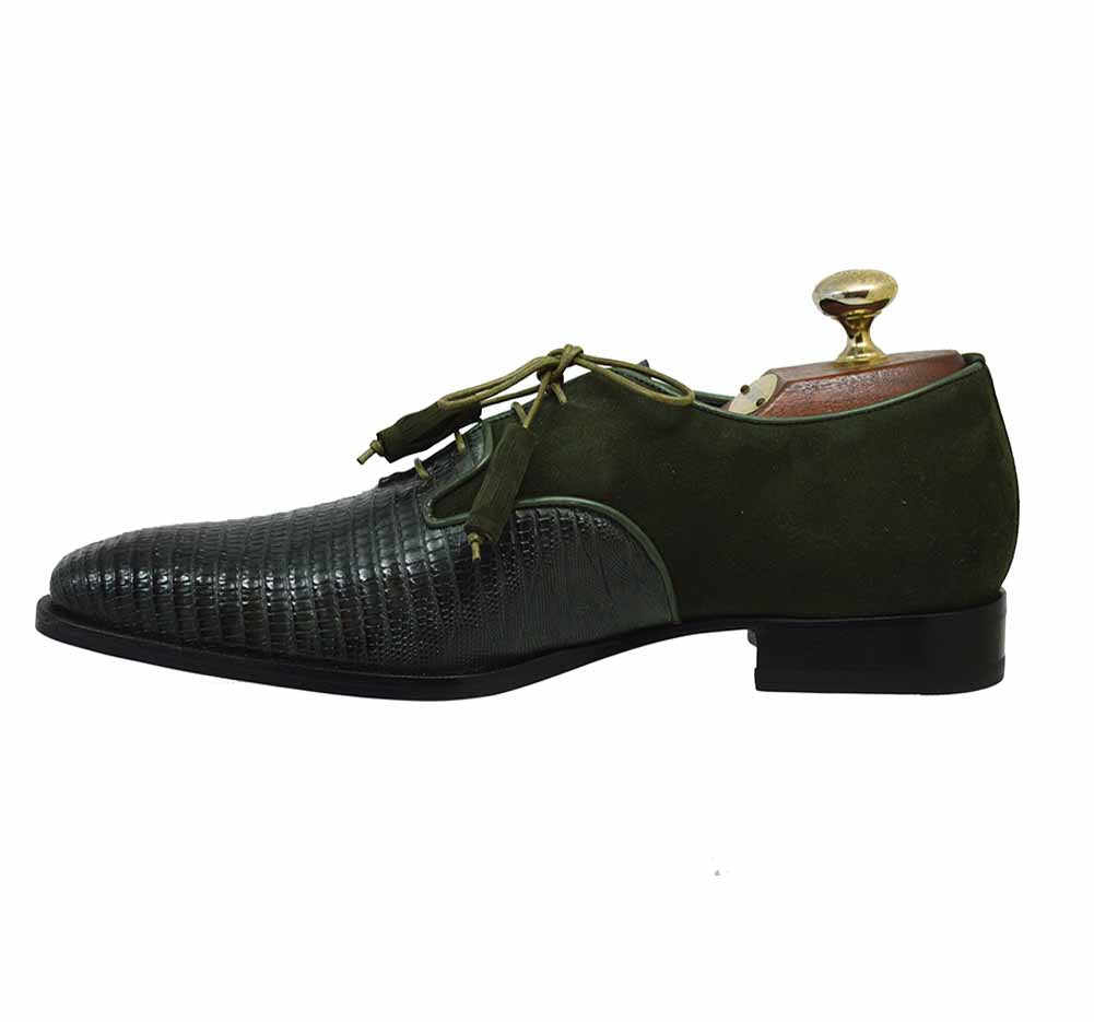 Mauri 1083 Lizard and Suede Dress Shoe