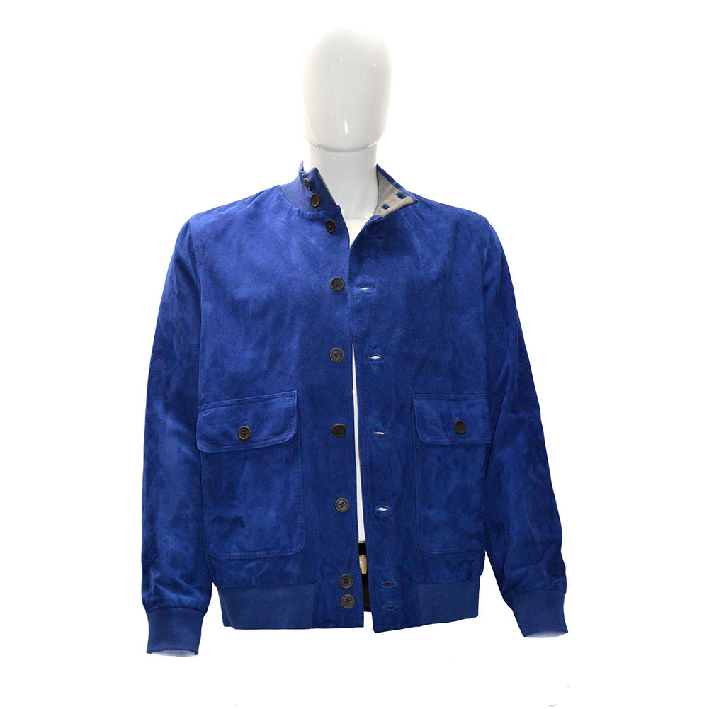 Torras Blue Suede Jacket E87342