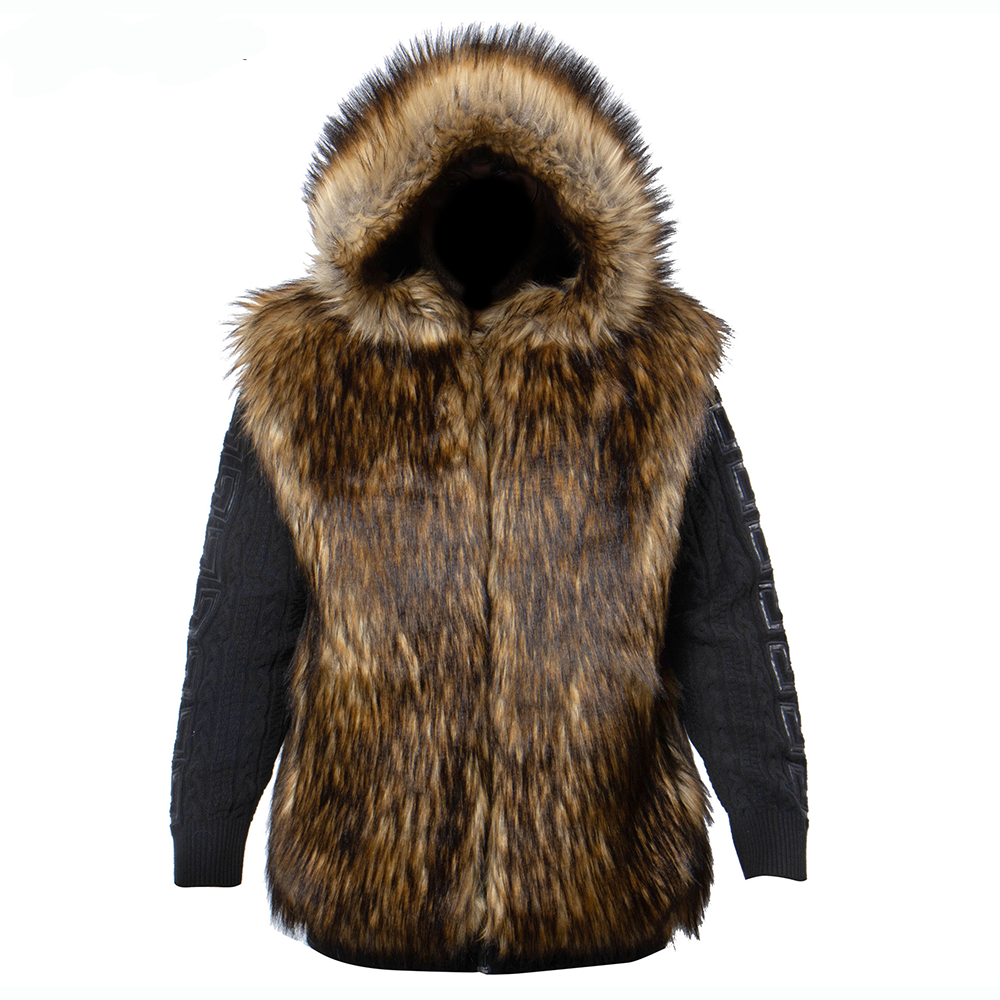 Prestige Fur Zip Up Sweater 180