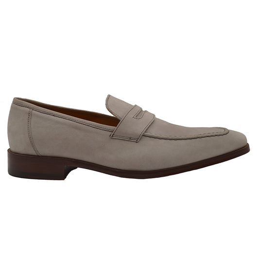 Calzoleria Toscana Toscana 2115 leather penny loafers showing classic brown leather footwear with detailed stitching.