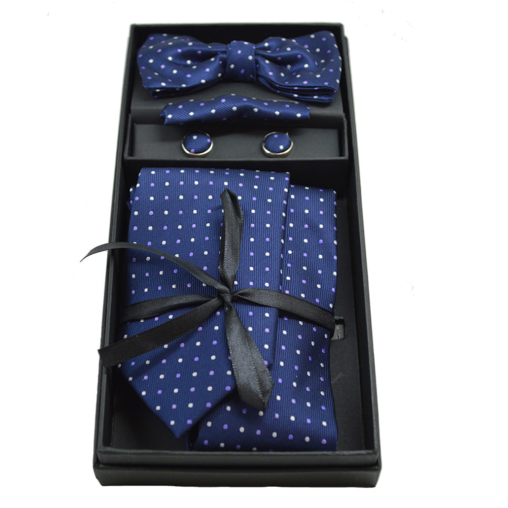 Andrea Bossi Made In Italy Gift Set Includes: -Bow Tie -Cuff Links -Bow Tie -Hanky