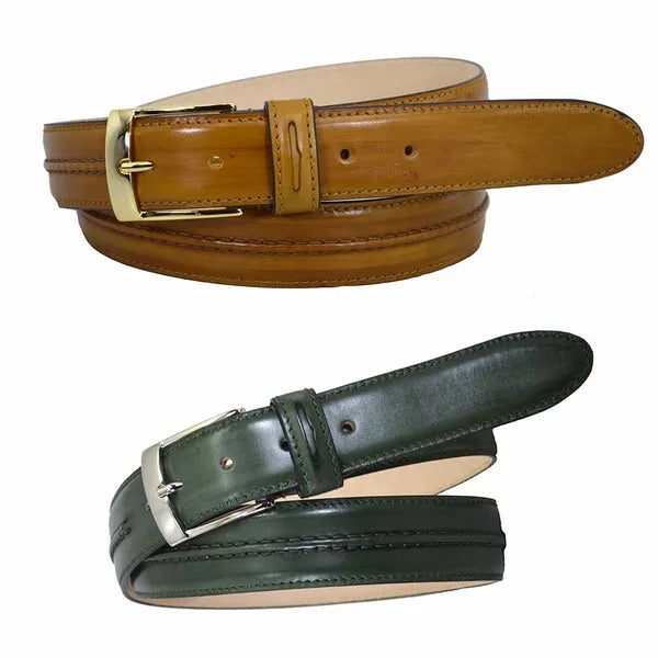 Toscana Pinched Center Leather Belt