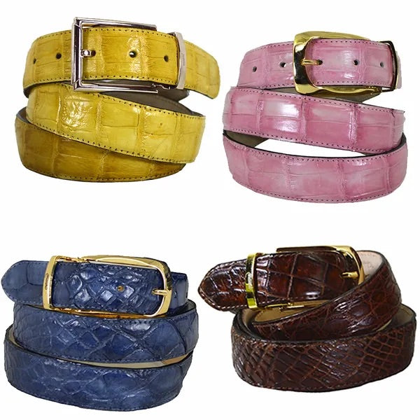 Mauri Hand Painted Alligator Belts