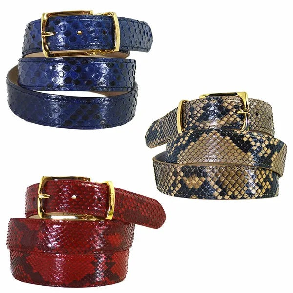 Mauri Python Skin Belts