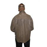 Missani Leather Shirt Jacket