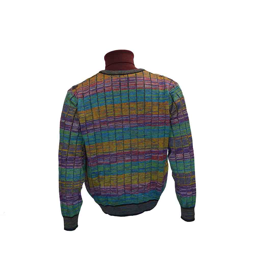 Montechiaro Multi Color Cardigan Sweater #073