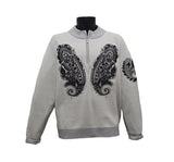 Prestige Black Paisley Embroidered Sweater