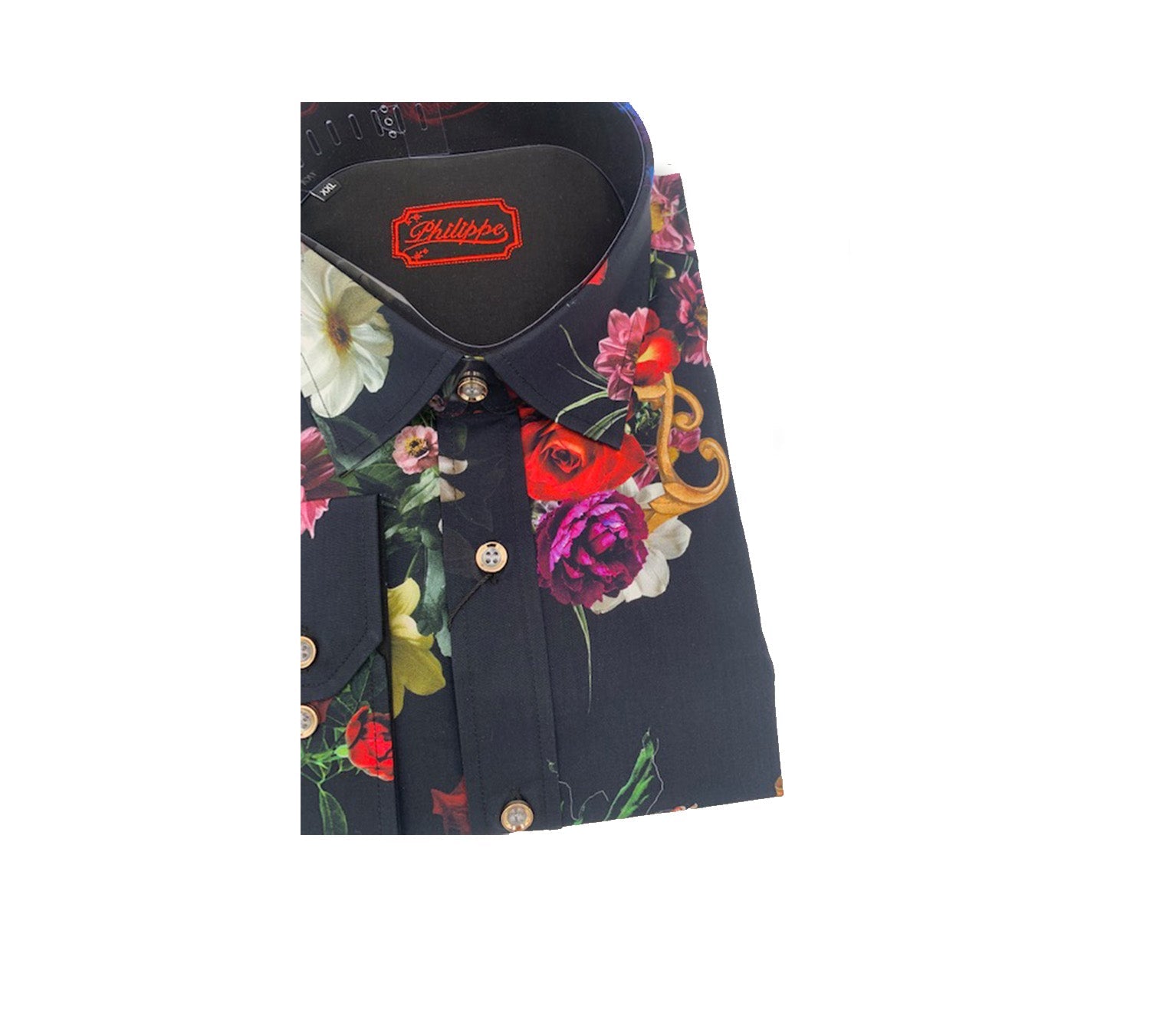 Philippe Royal Floral Button Up Shirt A82