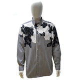 Philippe White and Black Button Up Shirt 8714