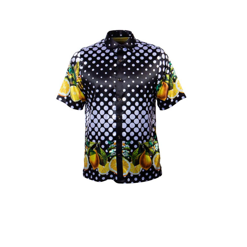 Prestige Black-Lemon Button Up Shirt 121