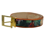 Sheriff Collection x Mauri Orange Floral Silk Protected Belt