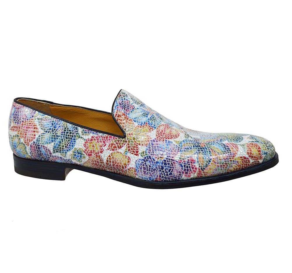 Mauri 4689 Sheriff Collection Ultra-Suede Mosaic Floral Shoe