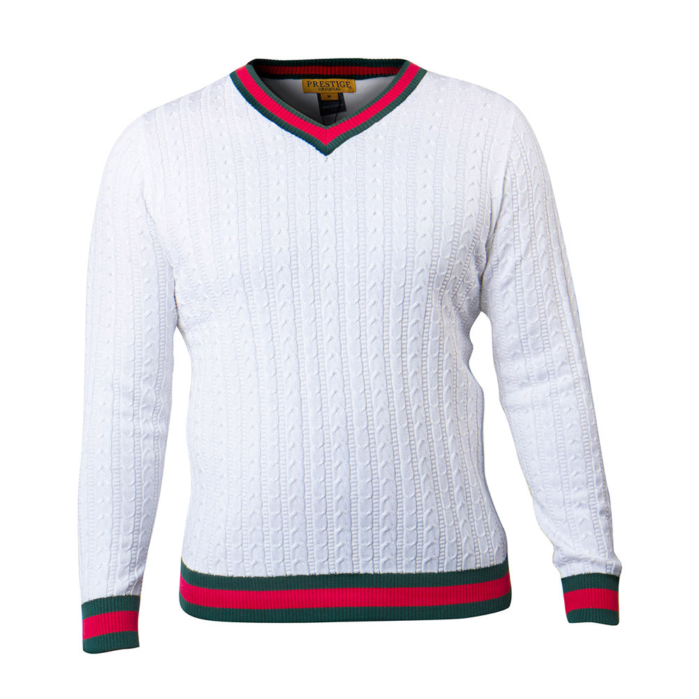 Prestige V-Neck Ribbed Sweater 063