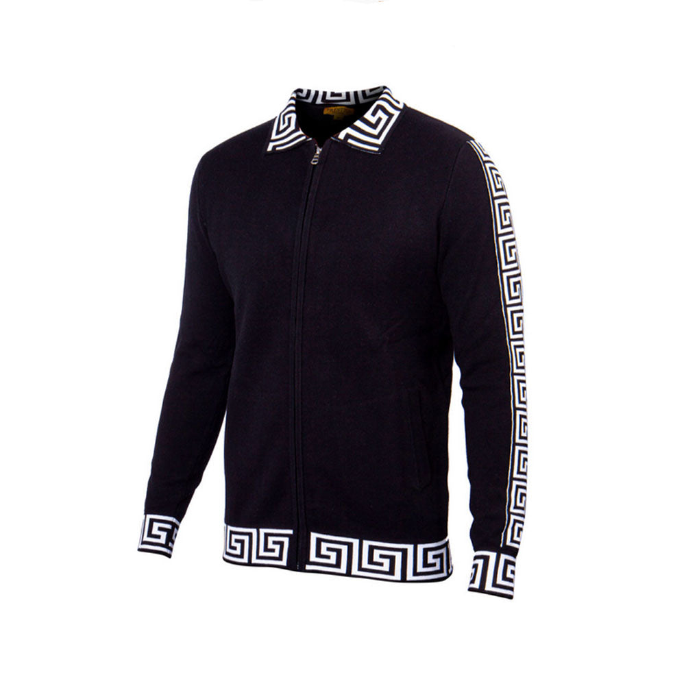 Prestige Full Zip Collard Sweater 225