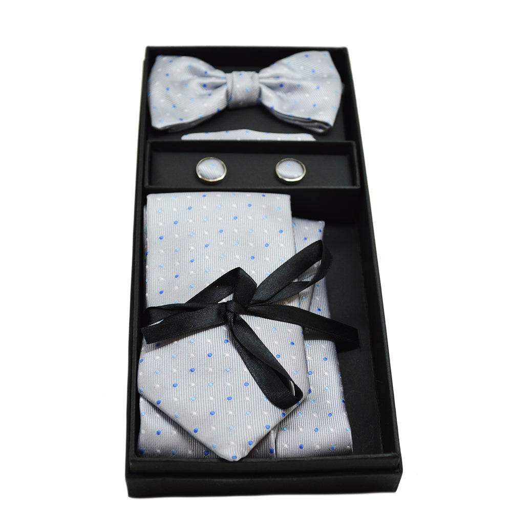 Andrea Bossi Made In Italy Gift Set Includes: -Bow Tie -Cuff Links -Bow Tie -Hanky